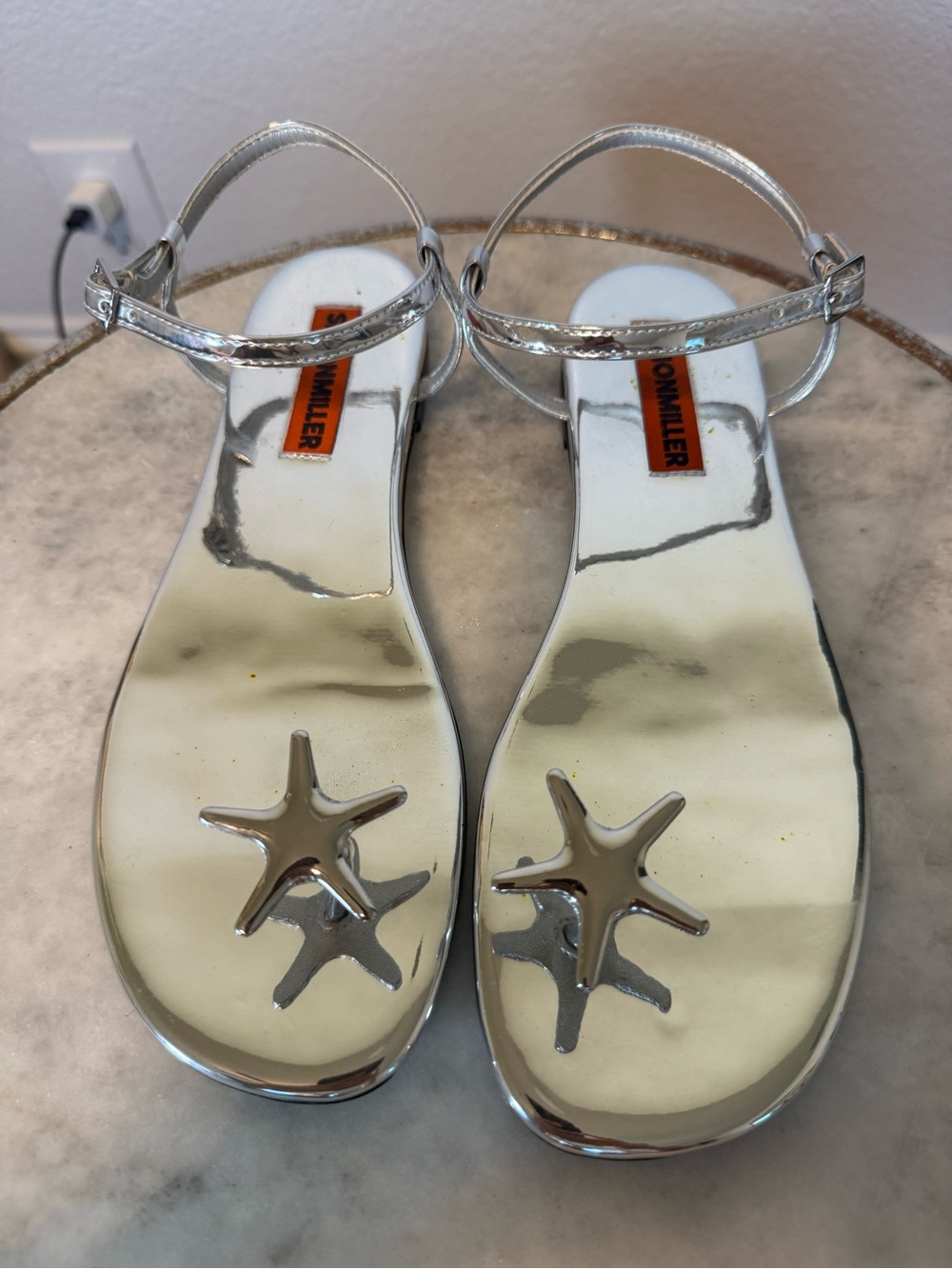 Simon Miller Silver Metallic Sandals Coastal - Picture 3 of 14